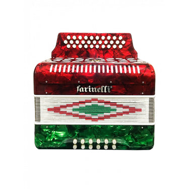 Acordeon Botones Farinelli Bandera 3012 Fa, 3012fab